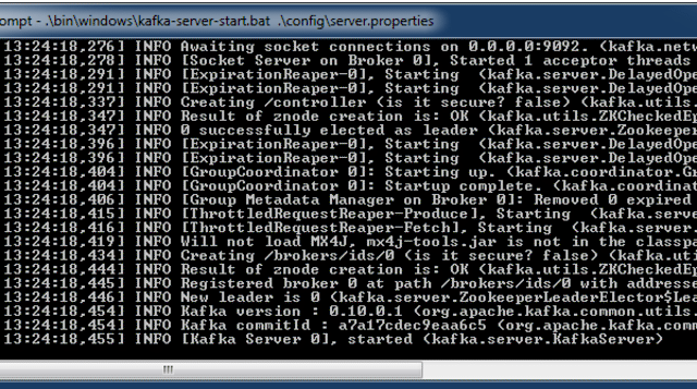 apache kafka startup trace