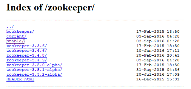 apache zookeeper stable releases