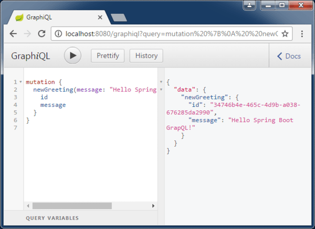 graphiql new greeting
