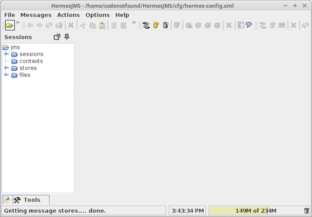 hermesjms home screen unix