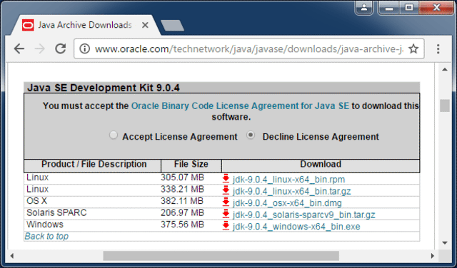 java 9 download jdk
