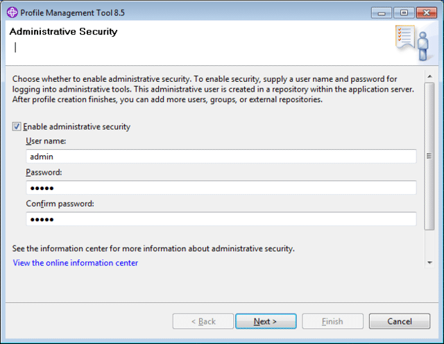 websphere application server profile management tool