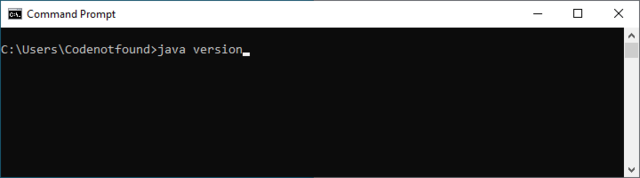 windows cmd java version
